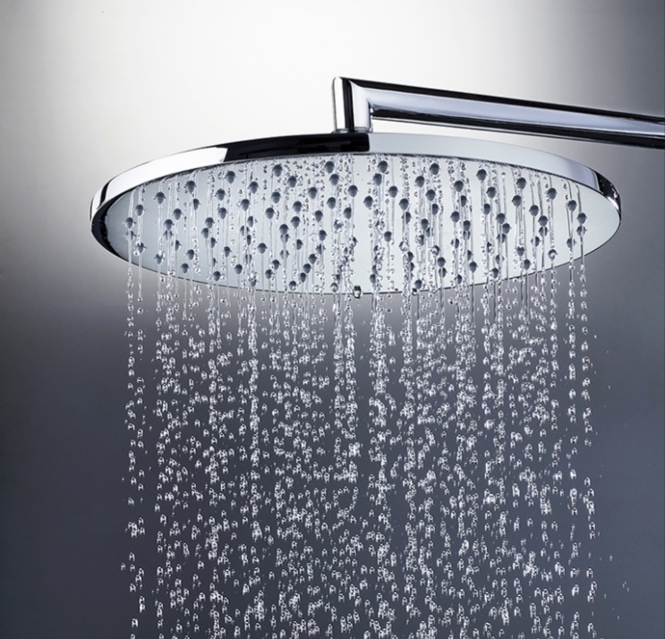 OKI H70596H peadušš 280mm dušitoru seinast 350mm- kroom, matt must, harjatud nikkel, kuld, satiinkuld, pronks